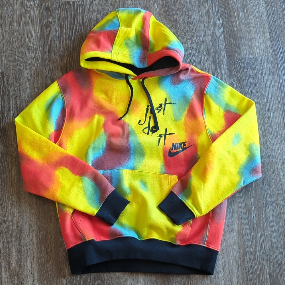 Nike Men's Multicolor Hoodie - SIZE MEDIUM